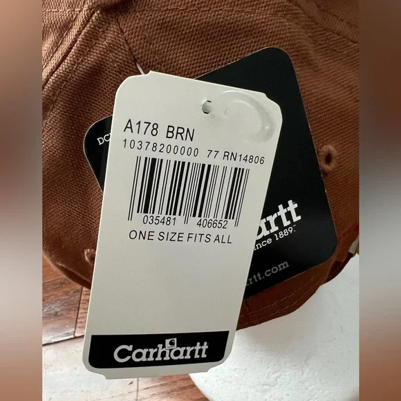 NWT- Vintage-Carhartt Since 1889 Embroidered Canvas StrapBack 2007  Hat - Picture 10 of 10